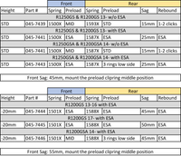 Progressive Front & Rear Springs for Original Shocks with ESA - BMW R1200GSA 14-19