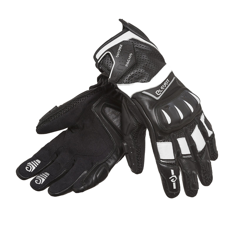 Gants de Cuir De Course Hommes Noirs RC-1