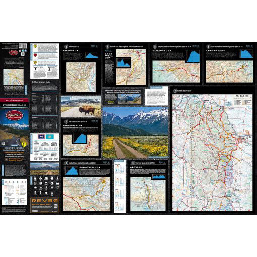 Carte Wyoming and the Black Hills of South Dakota G1 Butler Map - 5e Édition