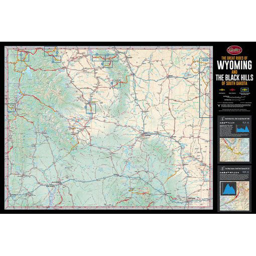Wyoming and the Black Hills of South Dakota G1 Butler Map - 5th Edition