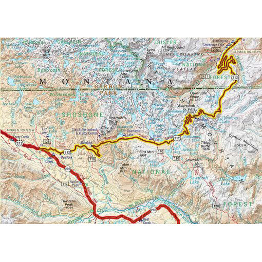 Carte Wyoming and the Black Hills of South Dakota G1 Butler Map - 5e Édition