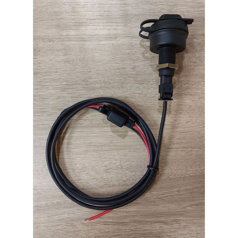 Dual USB A Plug-n-Play Socket for Handlebar Clamp Mount - Universal