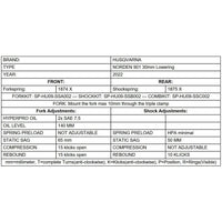 Ressorts Progressifs de Fourche - Husqvarna Norden 901