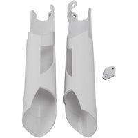 Lower Fork Cover Set White - KTM 08-15