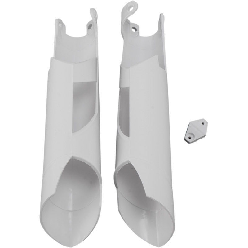 Lower Fork Cover Set White - KTM 08-15