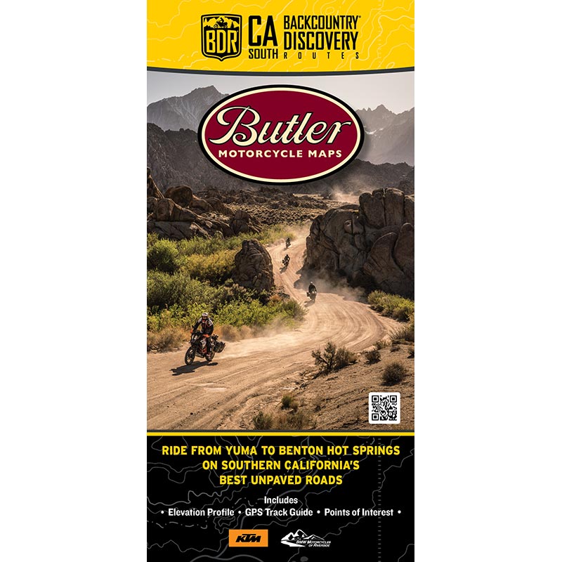 Carte California South CABDR-S Backcountry Discovery Route