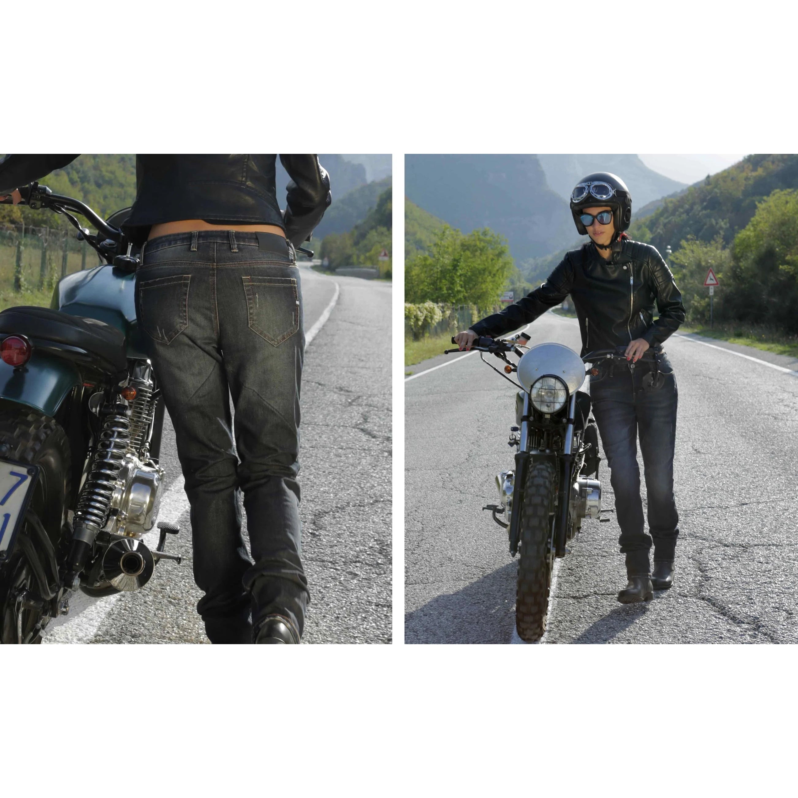 Jeans de Moto Femmes Cafe Racer