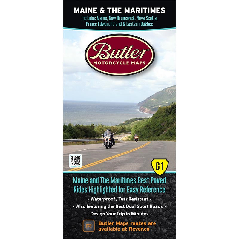 Carte Maine & The Maritimes G1 Butler Map