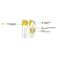 Santiago Zip Blue Men Riding Pants