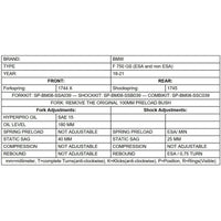 Progressive Fork & Shock Springs Standard or 30mm Lowering - BMW F750GS 2018 and up except Factory Lowered
