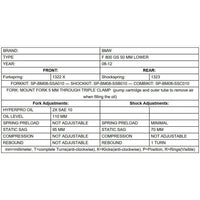 Ressorts Progressifs de Fourche Standard et Abaissement 50mm - BMW F800GS 08-12 & HP2