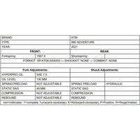 Ressorts Progressifs de Fourche Standard & Abaissement 30mm - KTM Adventure 790, 890