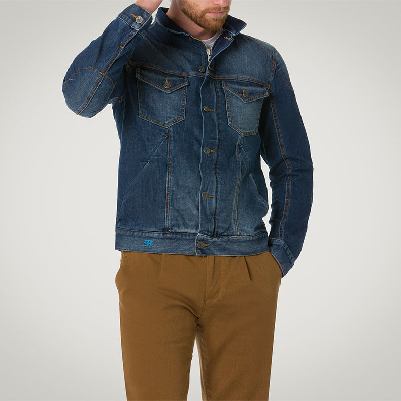 West Men Jeans Riding Jacket