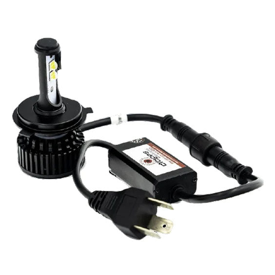 H4 LED Headlight Bulb Kit with Rectifier - AC Powered Bikes