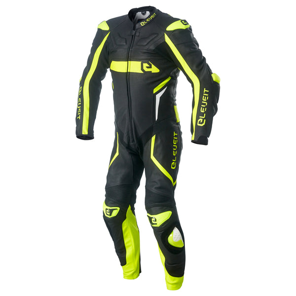 RC Pro Black/Yellow Men Racing Leather Suit